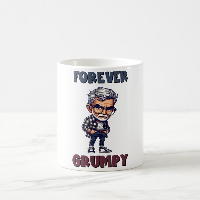 Funny/Grumpy Old Man Kaffemugg (Center)