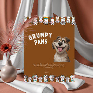 Funny Grumpy Tassar Fars dag Letterhead Brevhuvud