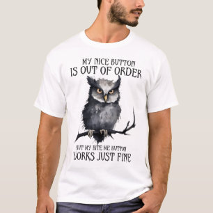Funny Grumpy Uggla Say T Shirt
