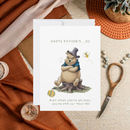 Funny Grumpy Winnie, Pooh Fars dag-kortet Inbjudningar