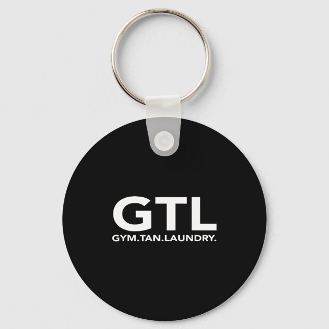 Funny Gtl Gift - Funny Gym Tan Laundry New Jersey  Nyckelring (Framsida)