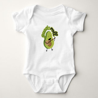 Funny Guac och Roll Avocado Baby Body Kostym T Shirt