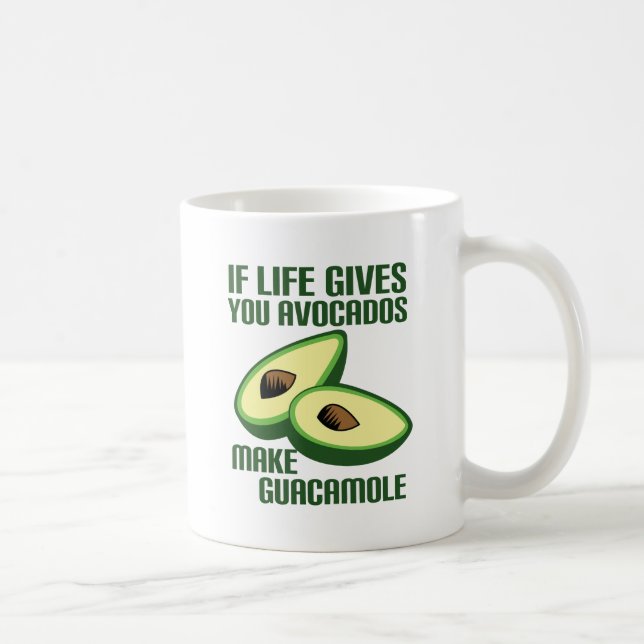 Funny Guacamole Avocado Joke Kaffemugg (Höger)