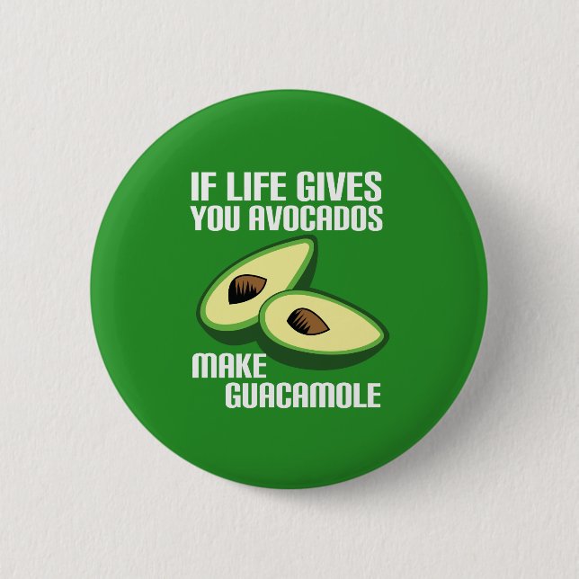 Funny Guacamole Avocado Joke Knapp (Framsida)