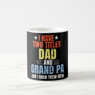 Funny Gud gav mig två titles Pappa och Grandpa Kaffemugg