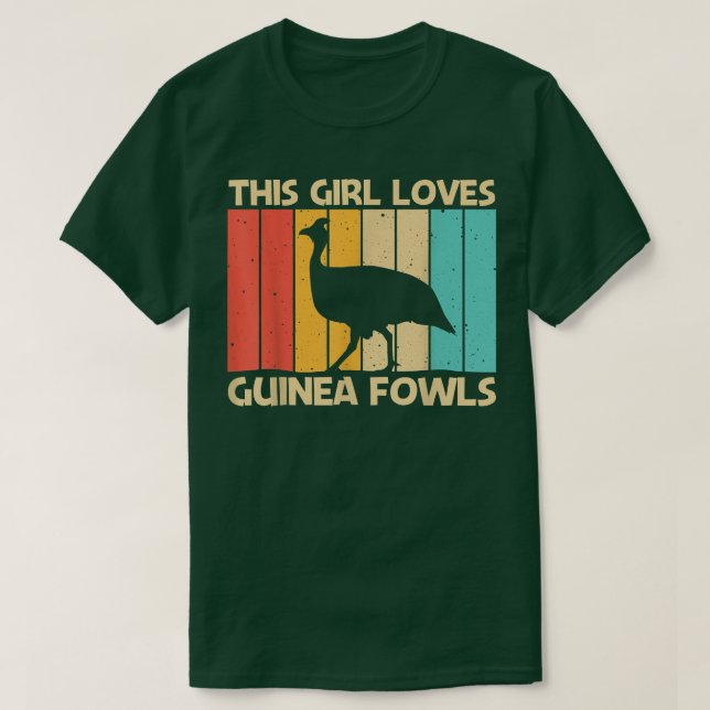 Funny Guinea Fowl Design For Girls Women Guinea He T Shirt (Design framsida)