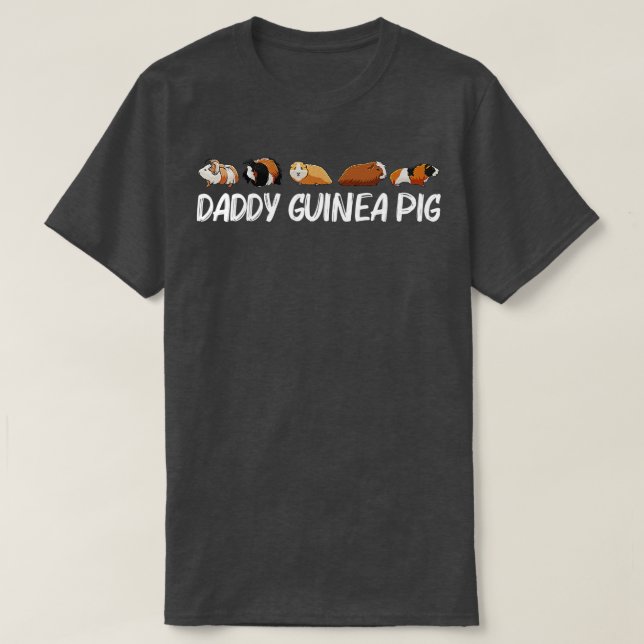 Funny Guinea Gris Art För manar Pappa Rodent Anima T Shirt (Design framsida)