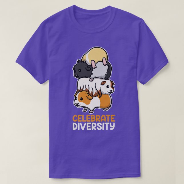 Funny Guinea Gris Celebrate Diversity Kids Manar W T Shirt (Design framsida)