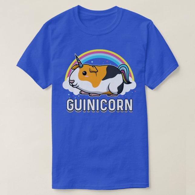 Funny Guinea Gris Gunicorn Rainbow Women Kids T Shirt (Design framsida)