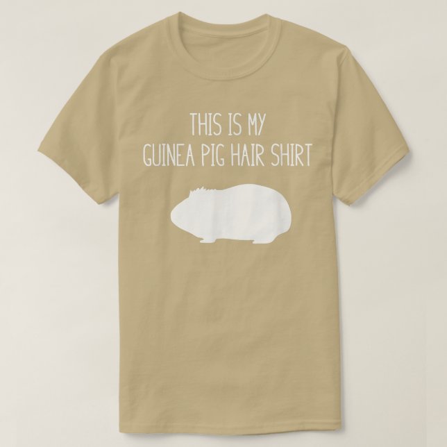 Funny Guinea Gris Hair T Shirt (Design framsida)