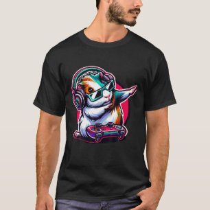 Funny guinea gris och Video Gamer Älskare T Shirt