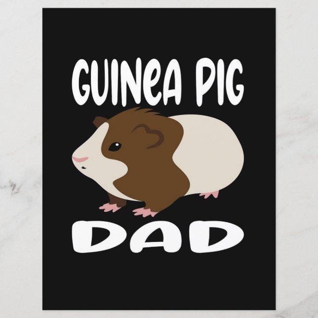 Funny Guinea Gris Pappa | Cute Pet | Djurälskare a (Framsida)