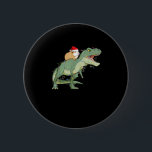 Funny Guinea Gris Riding jul Light T Rex Dino Knapp<br><div class="desc">Funny Guinea Gris Riding jul Light T Rex Dinosaur</div>