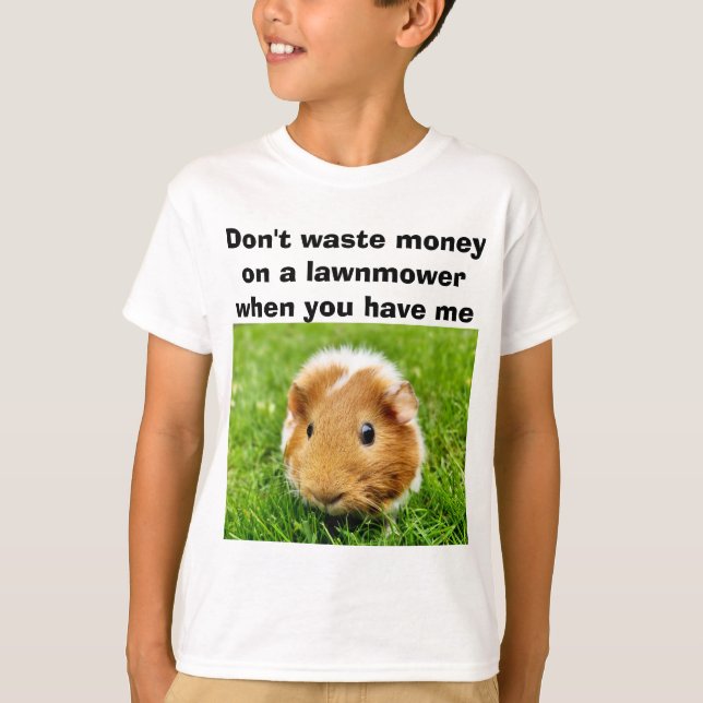 Funny Guinea Gris Shirt T (Framsida)