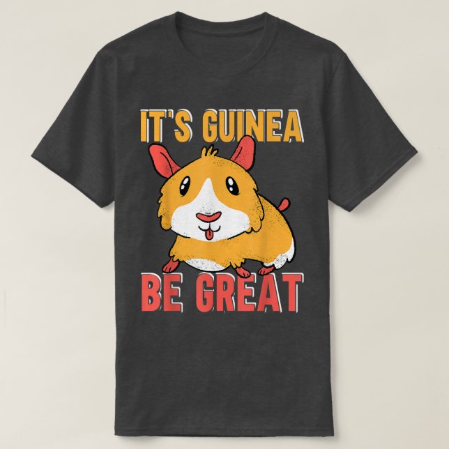 Funny Guinea Gris T Shirt (Design framsida)