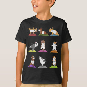 Funny Guinea Gris Yoga Älskare T Shirt