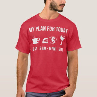 Funny Guinea Pig Animal Zookeeper Wildlife My Plan T Shirt