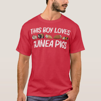 Funny Guinea Pig Art For Boys Kids Rodent Animal G T Shirt