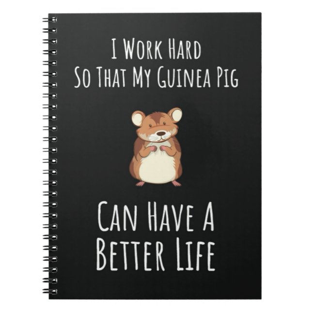Funny Guinea Pig Owner Gifts Pet Lover Humor Anteckningsbok (Framsidan)