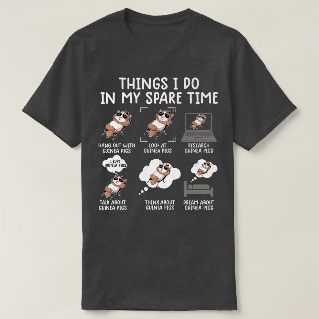 Funny Guinea Pig Shirt Srcastic Humor Guinea Pig P T (Design framsida)
