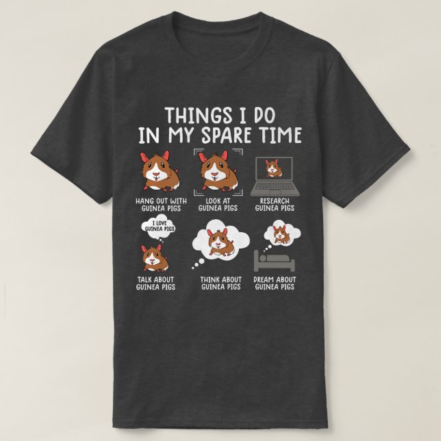 funny guinea pig  srcastic humor guinea pig pet lo t shirt (Design framsida)