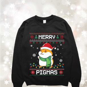 Funny guineansk gris Ugly Sweater Sweatshirt T Shirt