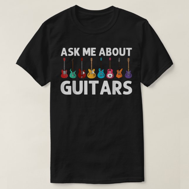 Funny Guitar Art Manar Women Guitar Player Music I T Shirt (Design framsida)