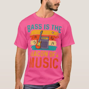 Funny Guitar Bass är bacon of Music363 T Shirt