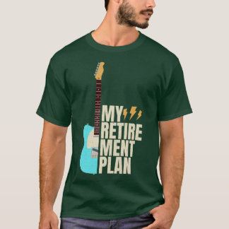 Funny Guitar My Pension Plan Vintage Music T Shirt