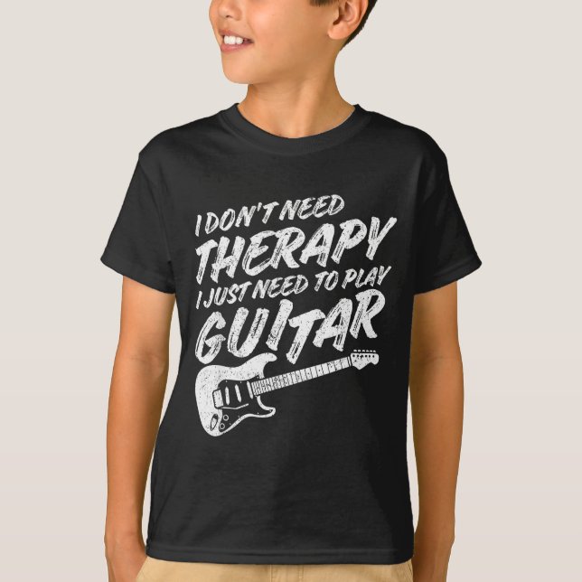 Funny Guitar Player I Just Need To Play Guitar Vin T Shirt (Framsida)