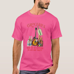 Funny Guitar Player Livsmedel Food Sten Blues Band T Shirt