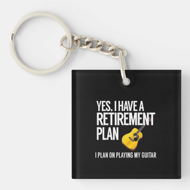 Funny Guitar Player Pension Gift (Framsidan)