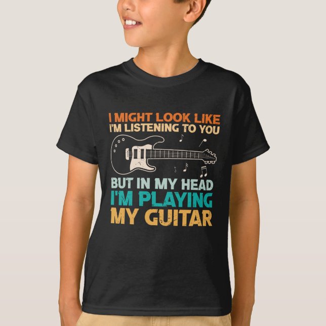 Funny Guitar Player Quote T Shirt (Framsida)