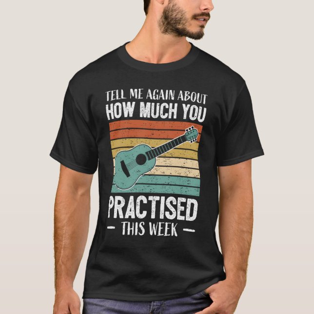 Funny Guitar Teacher Player Music School Guitarist T Shirt (Framsida)
