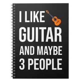 Funny Guitarist Gifts Player Music Lover Guitar Anteckningsbok