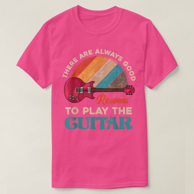 Funny Guitarist Music Guitar Player Musician Retro T Shirt (Design framsida)