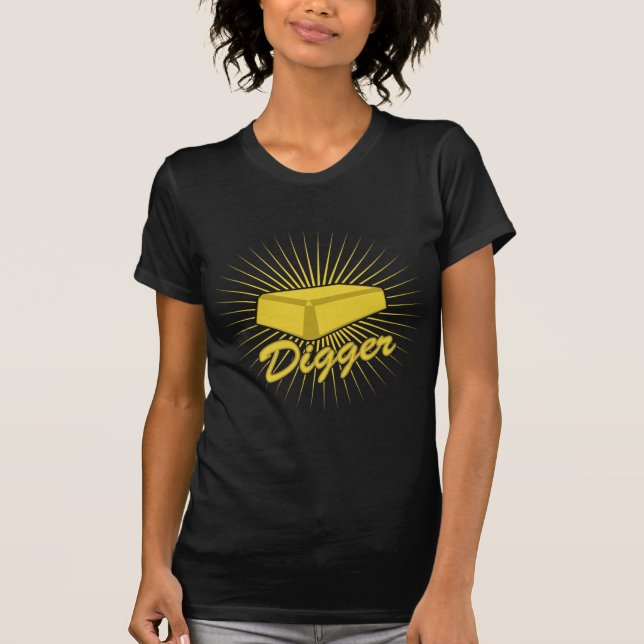 Funny Guld Digger Tee Shirt (Framsida)