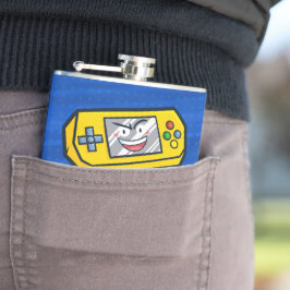 Funny Gult Portable Fars dag Hälsning Fickplunta