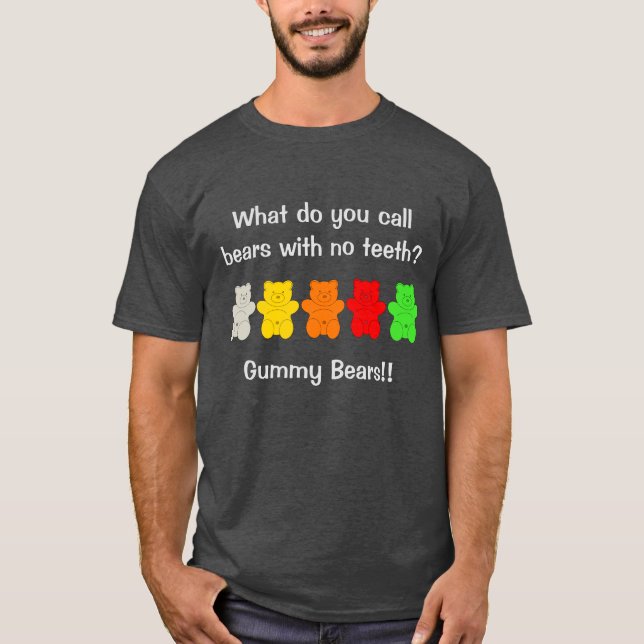 Funny Gummy Bear T-shirt (Framsida)