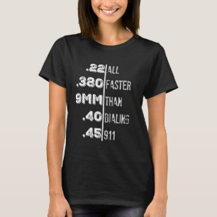 Funny Gun Älskare 2:a ändring Ammo Tshirt utomhus T Shirt