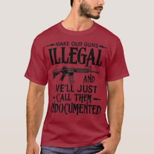Funny Gun Enthusiast-skjutvapen Gun controlGun T Shirt