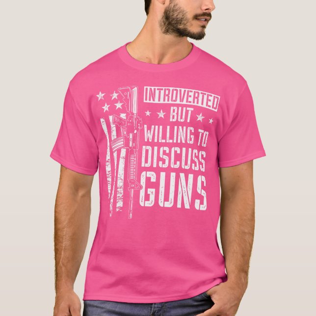 Funny Gun Joke T Shirt (Framsida)