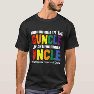 Funny Guncle Gay farbror Pride Färg Rainbow T Shir Shirt