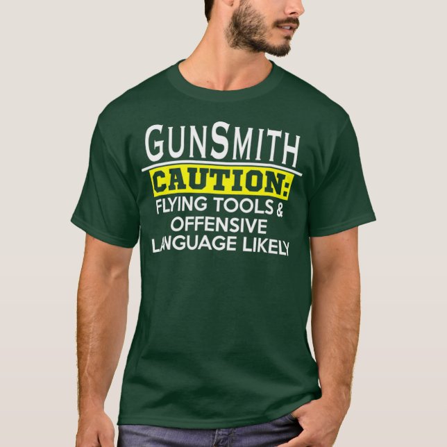 Funny Gunsmith T Shirt (Framsida)