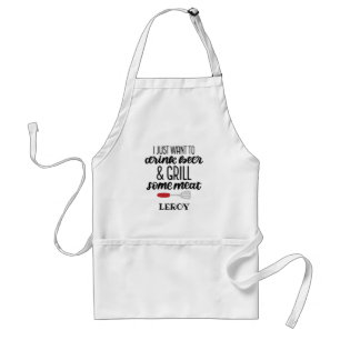 Funny Guy Manar Grilling BBQ Kitchen Apron Förkläde