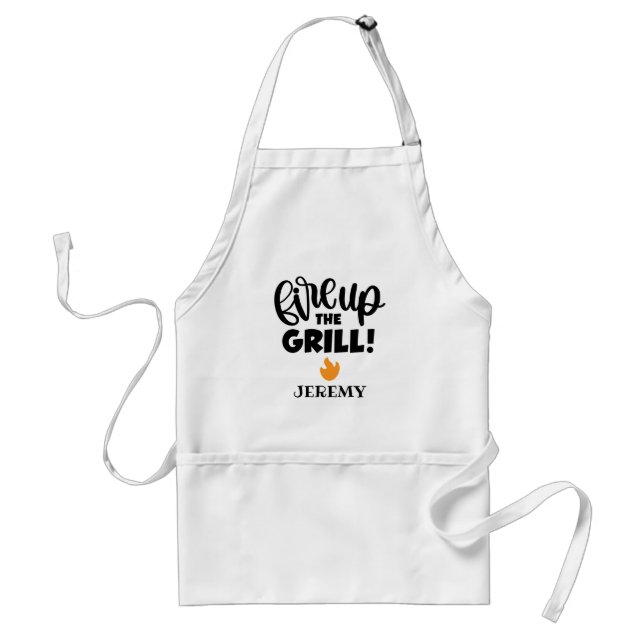 Funny Guy Manar Grilling BBQ Kitchen Apron Förkläde (Framsidan)