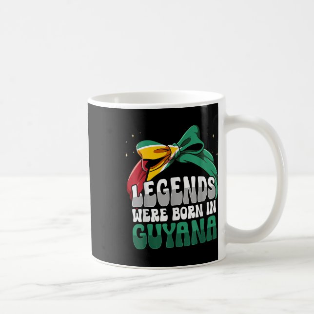 Funny Guyanese Flagga Guyana Kaffemugg (Höger)