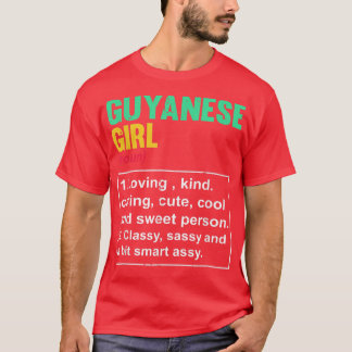 Funny Guyanese Girl Definition British Pun Guyana  T Shirt