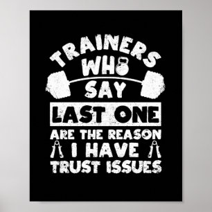 Funny gym älskare-träning poster