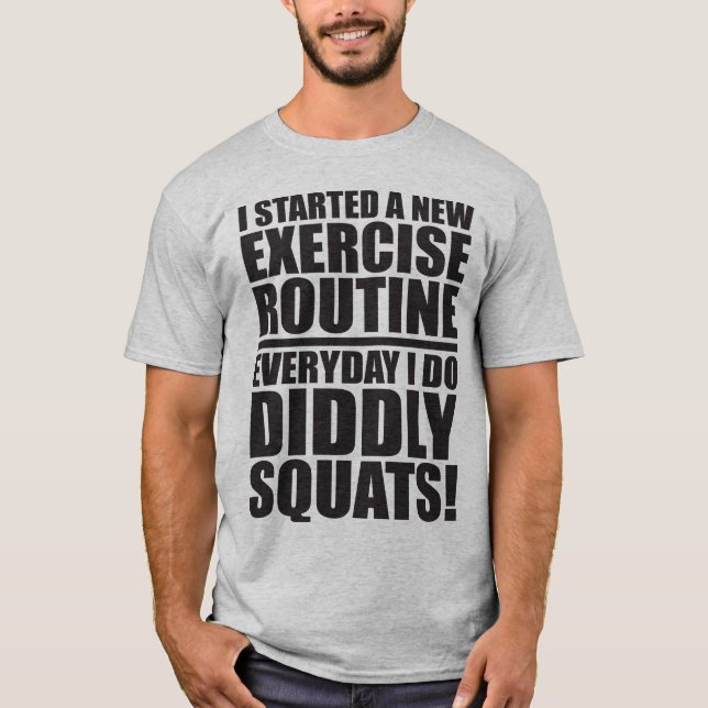 Funny Gym-citat - Didely Squats Tee (Framsida)
